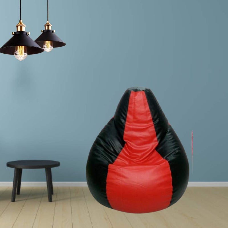 TRUE 2 F TRUE 2F Black and Orange XXXL Bean Bag Cover Without Beans - Image 1