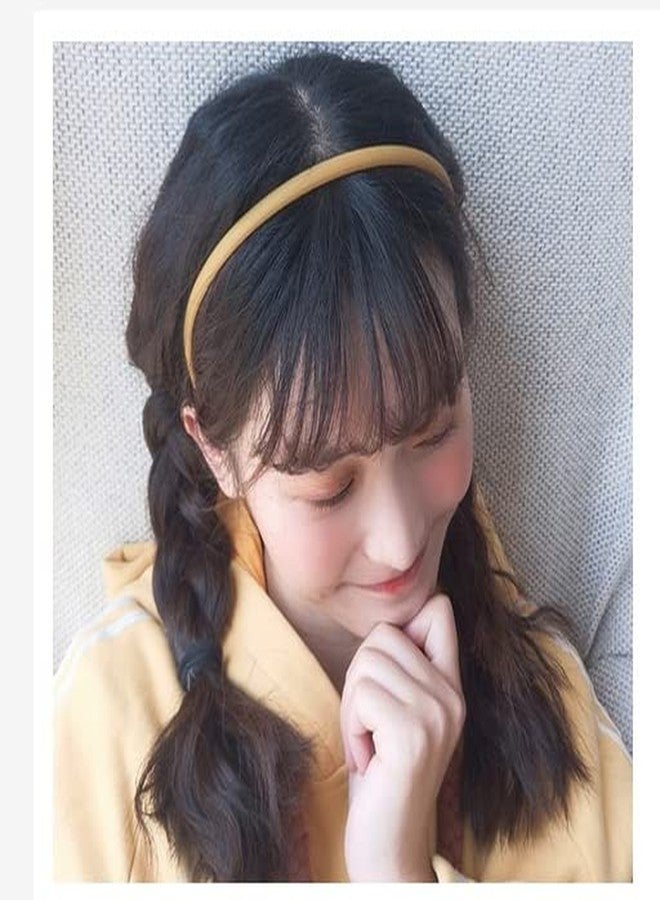 صن بيرد أطواق شعر بلاستيكية عريضة من صن بيرد مزودة بأسنان، طوق شعر بلاستيكي صلب عادي، طوق شعر غير قابل للانزلاق، حلقات ربط شعر للنساء والفتيات، إكسسوارات شعر يمكنك صنعها بنفسك (عبوة من 12 قطعة، طوق شعر غير لامع) - Image 2