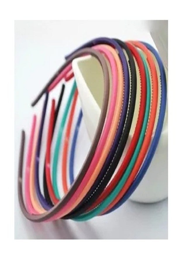 صن بيرد أطواق شعر بلاستيكية عريضة من صن بيرد مزودة بأسنان، طوق شعر بلاستيكي صلب عادي، طوق شعر غير قابل للانزلاق، حلقات ربط شعر للنساء والفتيات، إكسسوارات شعر يمكنك صنعها بنفسك (عبوة من 12 قطعة، طوق شعر غير لامع) - Image 5