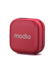 modio MODIO D201 Portable Bluetooth Speaker With HD Clear Sound Quality Control Buttons and Supports SD Card Red  - Image 4