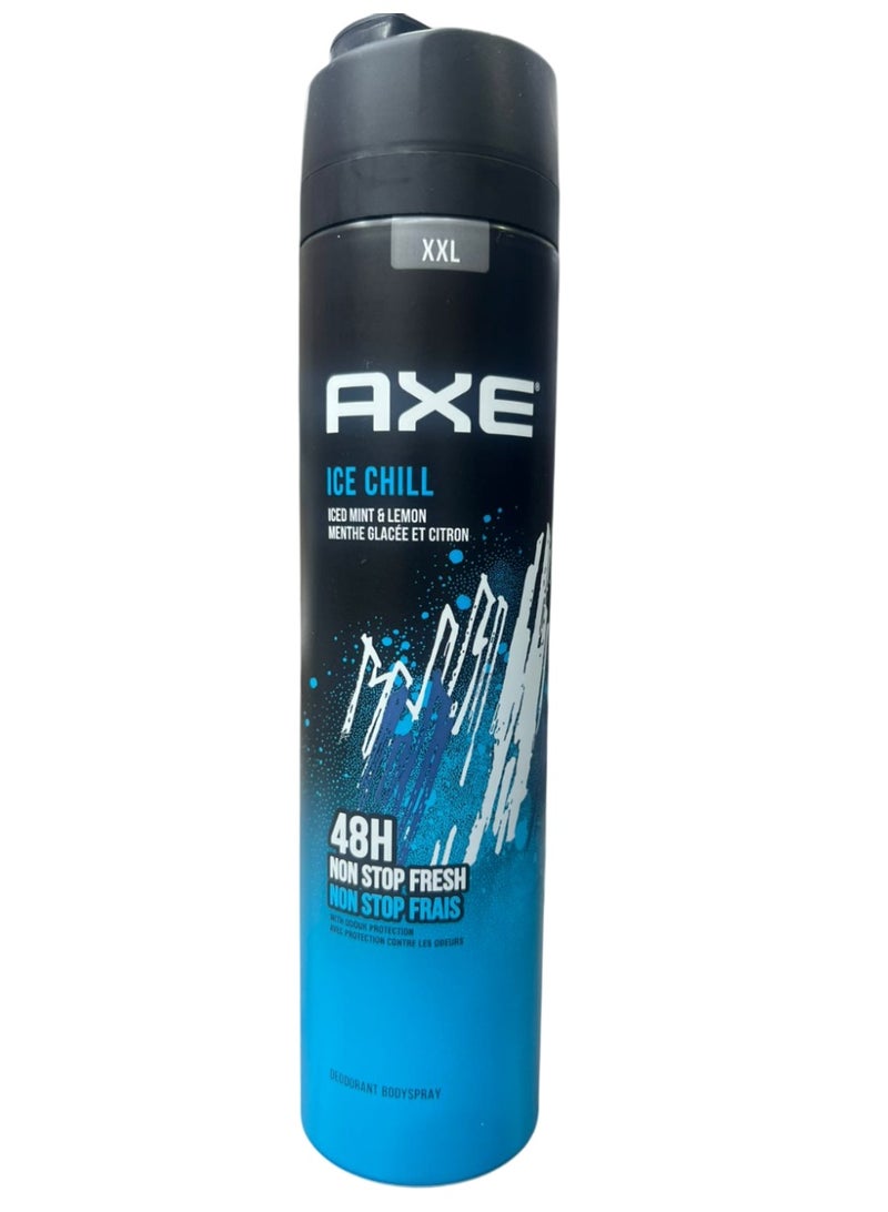 Axe ice chill with iced mint & lemon 48h non stop fresh with odour protection deodorant bodyspray 250 ml
