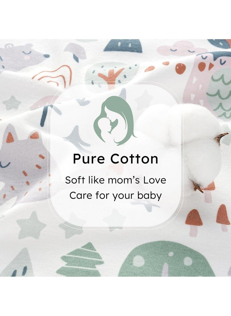 MARHABABY Baby Sleep Sack Wearable Blanket for Babies 100% Cotton 2-Way Zipper TOG 0.5 Toddler Sleeping Sack 2 Pack, Comfy Lightweight Sleep Sacks - Image 5