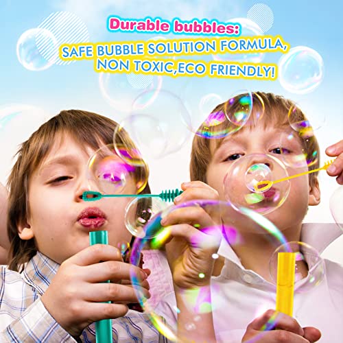 AuroTops 200 Pieces Mini Bubble Wands,Bubble Party Favors Assortment Toys for Kids,Themed Birthday, Halloween, Goodie Bags, Carnival Prizes, Wedding, Bubble Maker Toys for Kids,Outdoor Gifts for Girls & Boys - Image 5