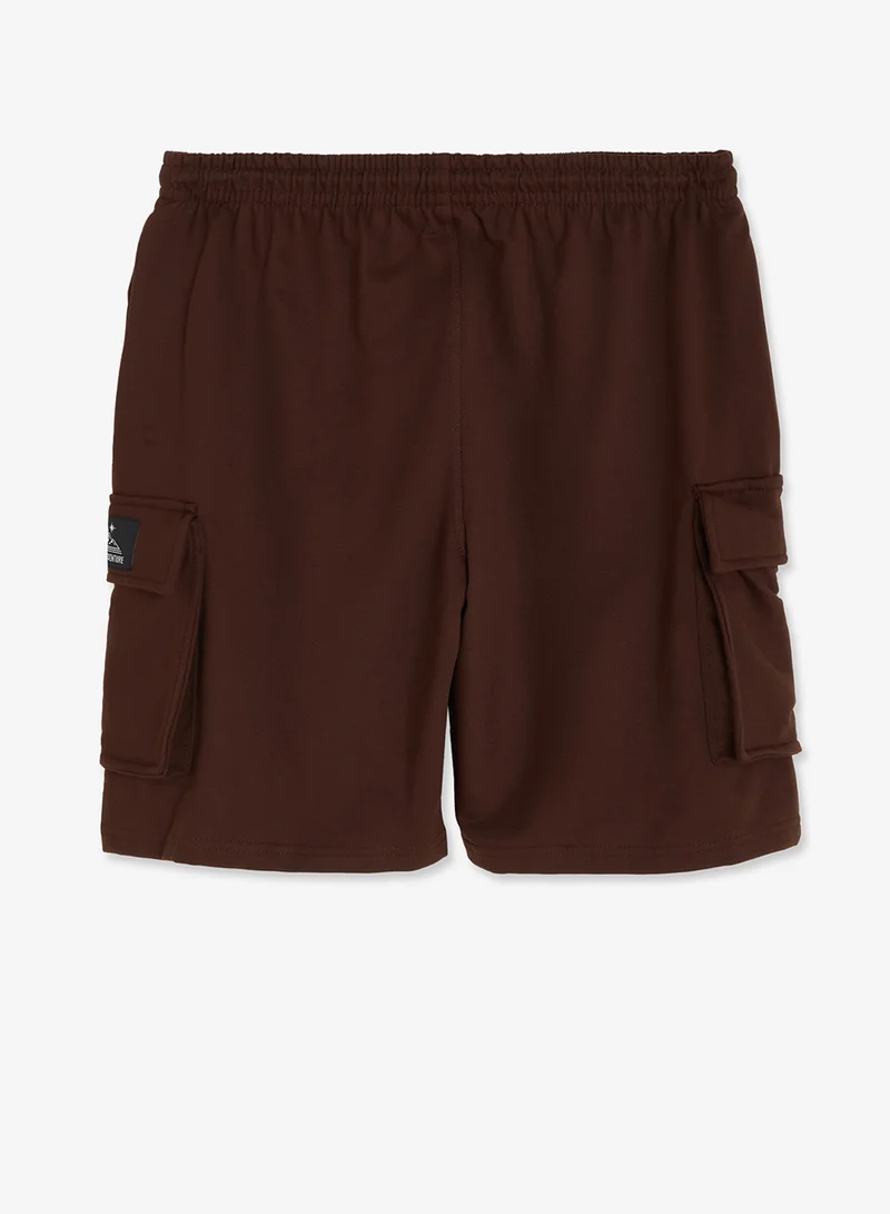 Seventy Five Woven badge Regular fit Cargo Shorts