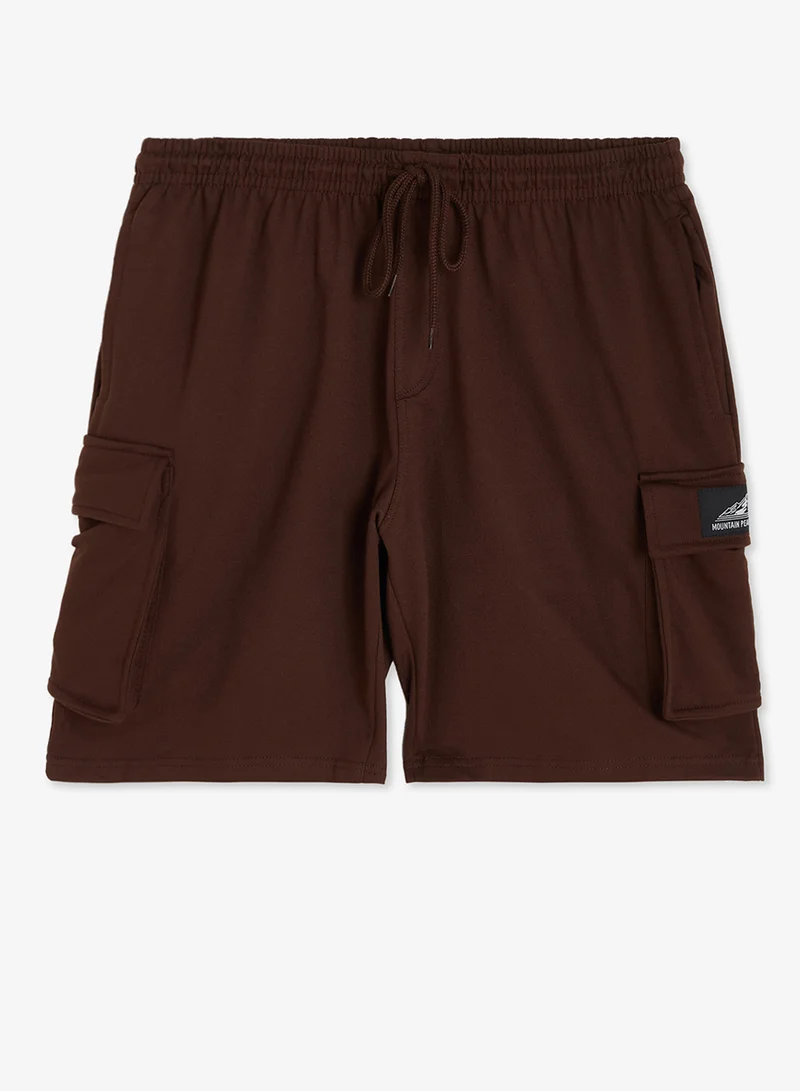 Seventy Five Woven badge Regular fit Cargo Shorts