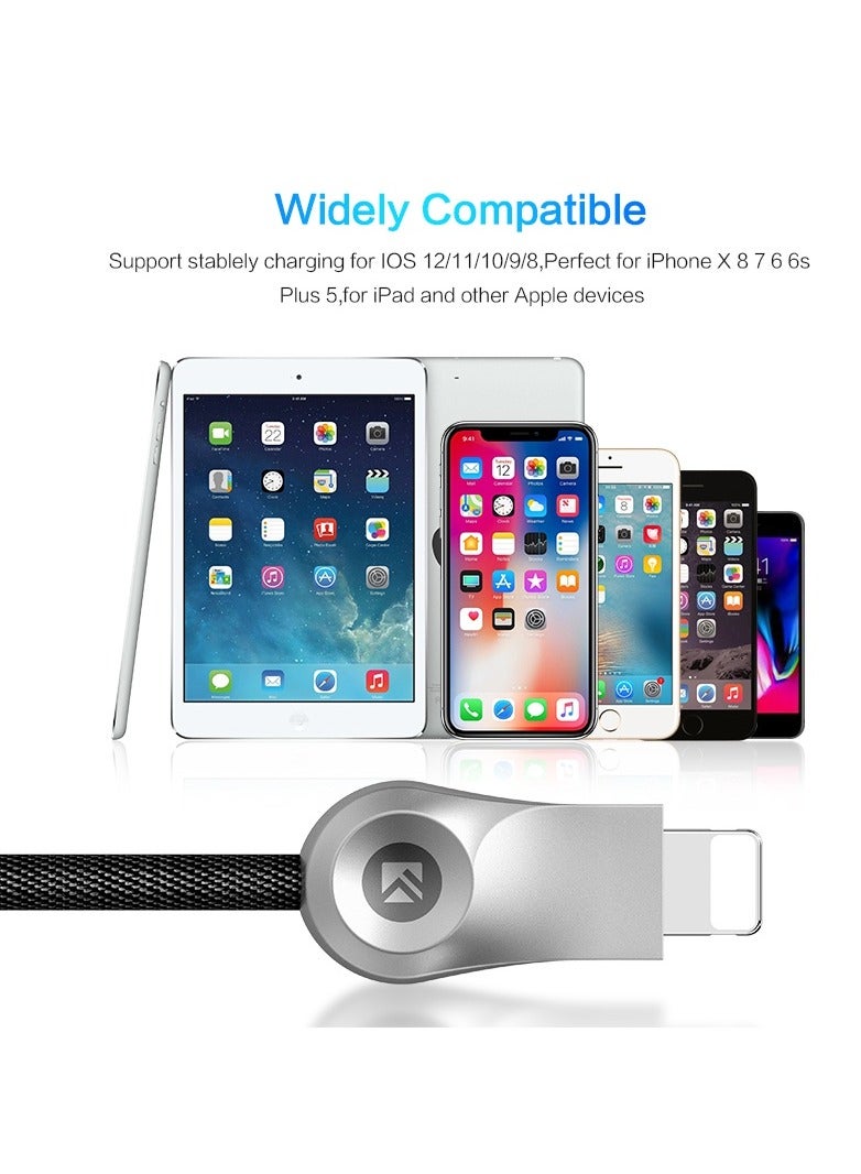 FLOVEME 1m Nylon Braided Mobile Phone USB  Data Charger Cable - Image 3