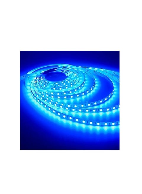 شريط اضاءة LED مقاوم للماء مع فيشة كهربائية بلون ازرق وطول 4 متر ازرق , عدد 1