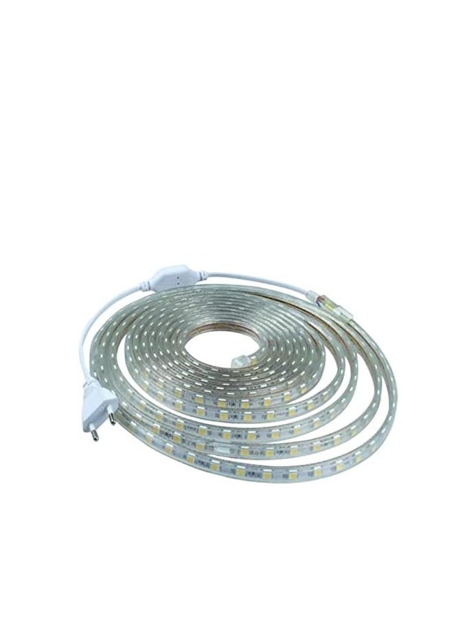 ماركة غير محددة - شريط اضاءة LED مقاوم للماء مع فيشة كهربائية بلون ازرق وطول 4 متر ازرق , عدد 1 - Image 1