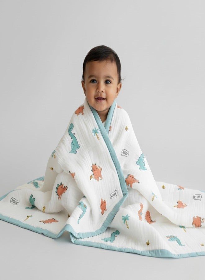 أو بيبي بطانية أطفال من الموسلين من أوبابي، 6 طبقات | قطن فاخر، ناعم ومسامي | مثالية للأطفال حديثي الولادة | بطانية خفيفة الوزن مناسبة لجميع الفصول - Image 1