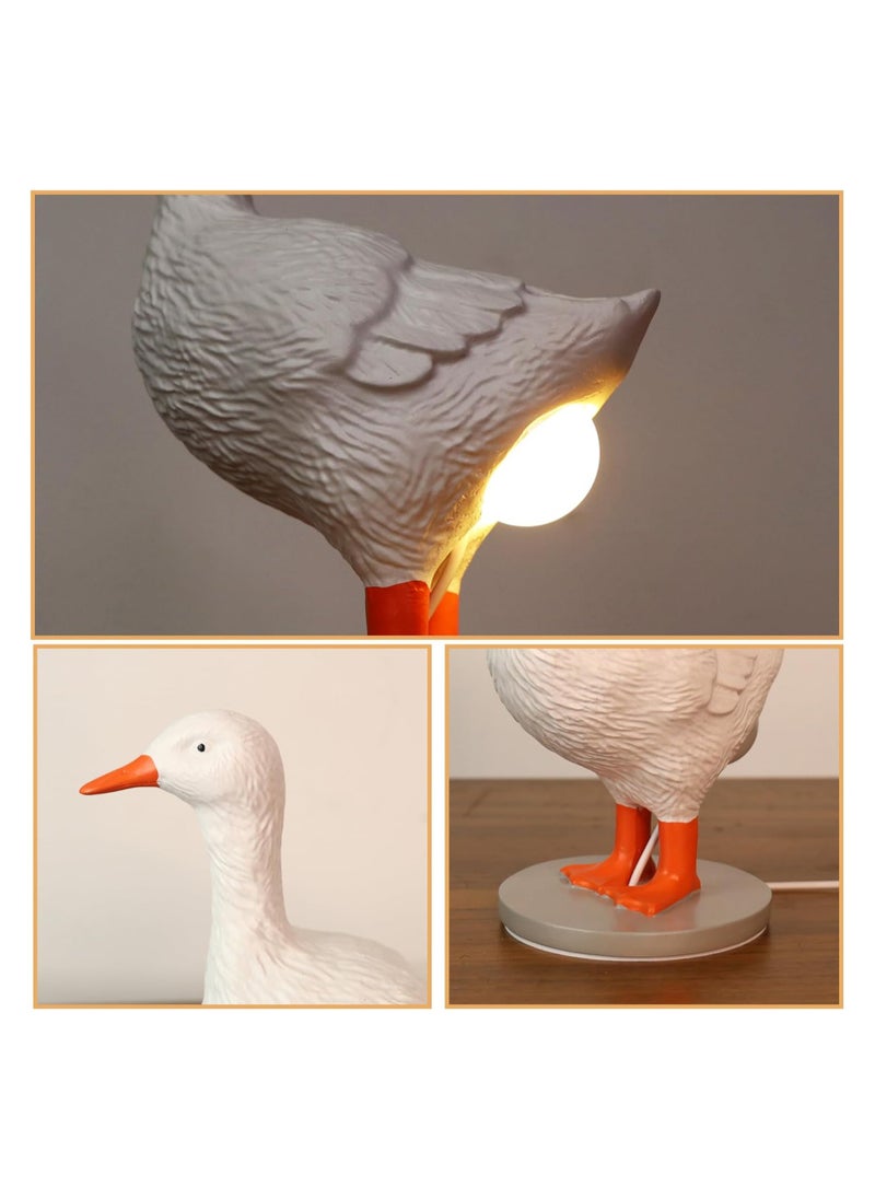 SYOSI - Duck Egg Lamp, Funny Laying Egg Lamp, Resin Night Light Lifelike LED Egg Lamp, Warm Light with USB Table Lamp,  Birthday Holiday Gift, Decoration for Home Bedroom - Image 1