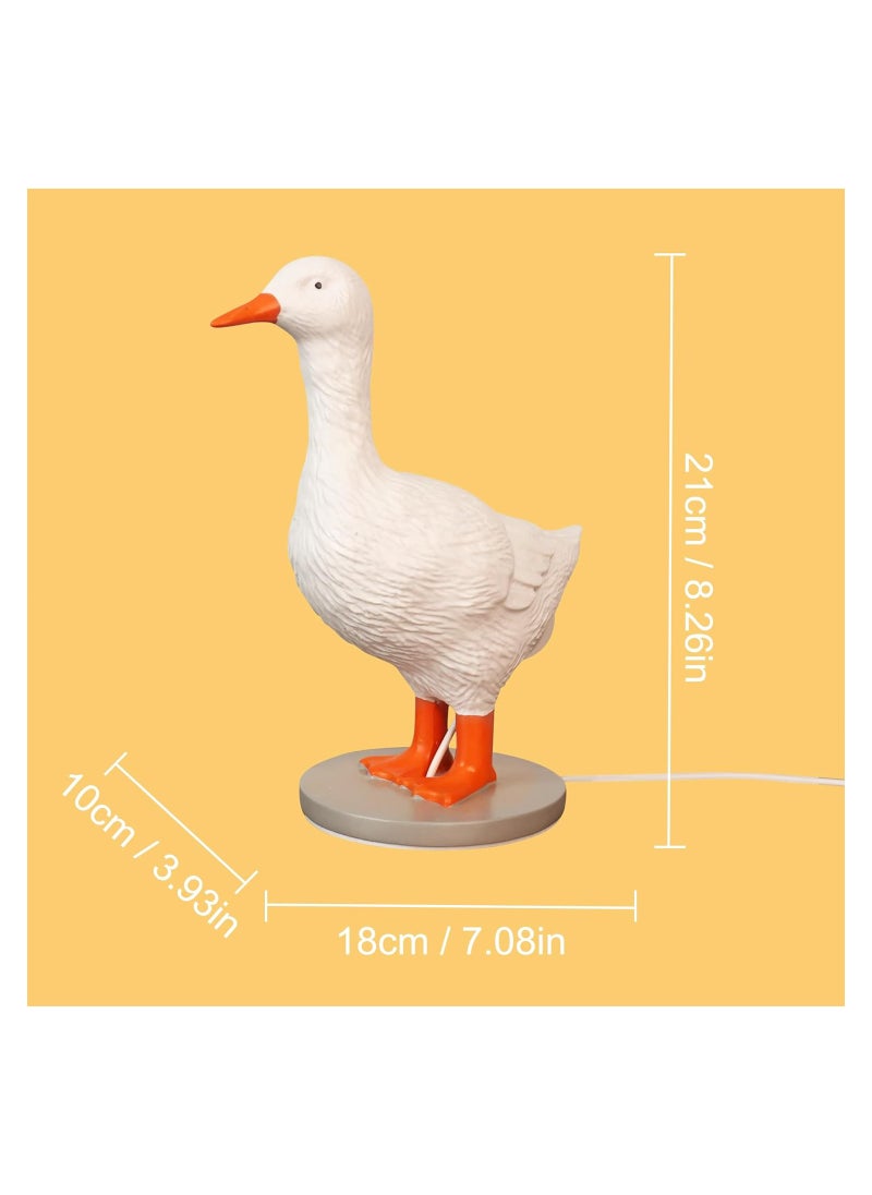 SYOSI - Duck Egg Lamp, Funny Laying Egg Lamp, Resin Night Light Lifelike LED Egg Lamp, Warm Light with USB Table Lamp,  Birthday Holiday Gift, Decoration for Home Bedroom - Image 1