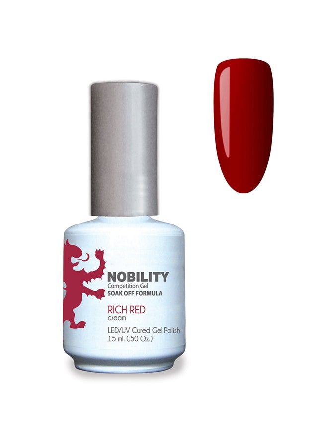 Lechat Gel Nail Polish 15 ml, Long Lasting, Chip Resistant, Requires Drying Under UV Led Lamp Rich Red Nbgp31