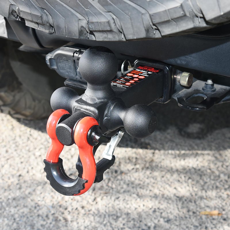 TOPTOW Trailer Hitch Tri-Ball Hitch Mount w/Matte Black Triple Hitch Balls 1-7/8-inch, 2-inch, 2-5/16-inch, Multi-fit for 2 inch Trailer Hitch Receiver - Image 4