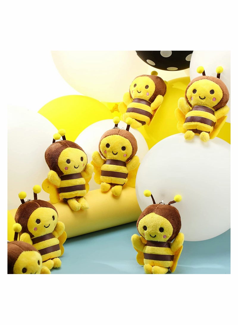 كابتن تيك 8 Cute 5 Inch Plush Bees for Kids Perfect for Birthday Decorations and Fun DIY Crafts - Image 4