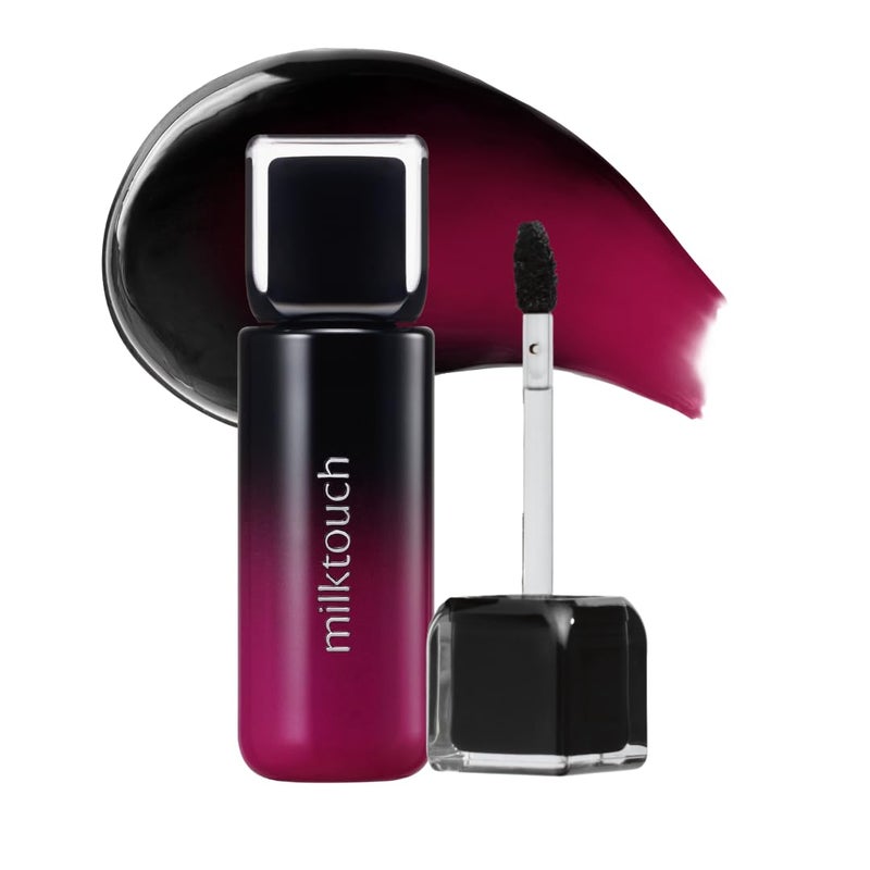 MILKTOUCH Black Peel Off Lip Tattoo LongLasting Matte Lip Waterproof TransferProof Highly Pigmented StayOnAllDay Lip Tint Stain 45g 02 Black Plum - Image 2