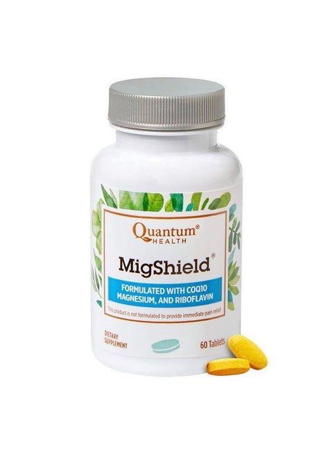 Migshield Magnesium Supplement;Formulated With Riboflavin And Coq10;Helps Promote Proper Function Of Brain Heart And Muscles;60 Tablets 30 Day Supply