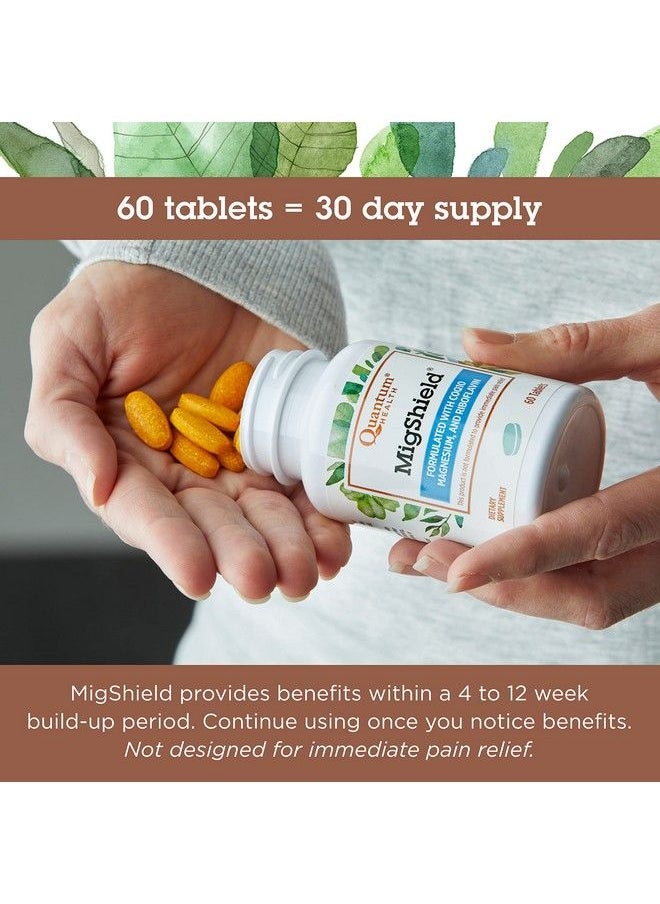 Quantum Health - Migshield Magnesium Supplement;Formulated With Riboflavin And Coq10;Helps Promote Proper Function Of Brain Heart And Muscles;60 Tablets 30 Day Supply - Image 1