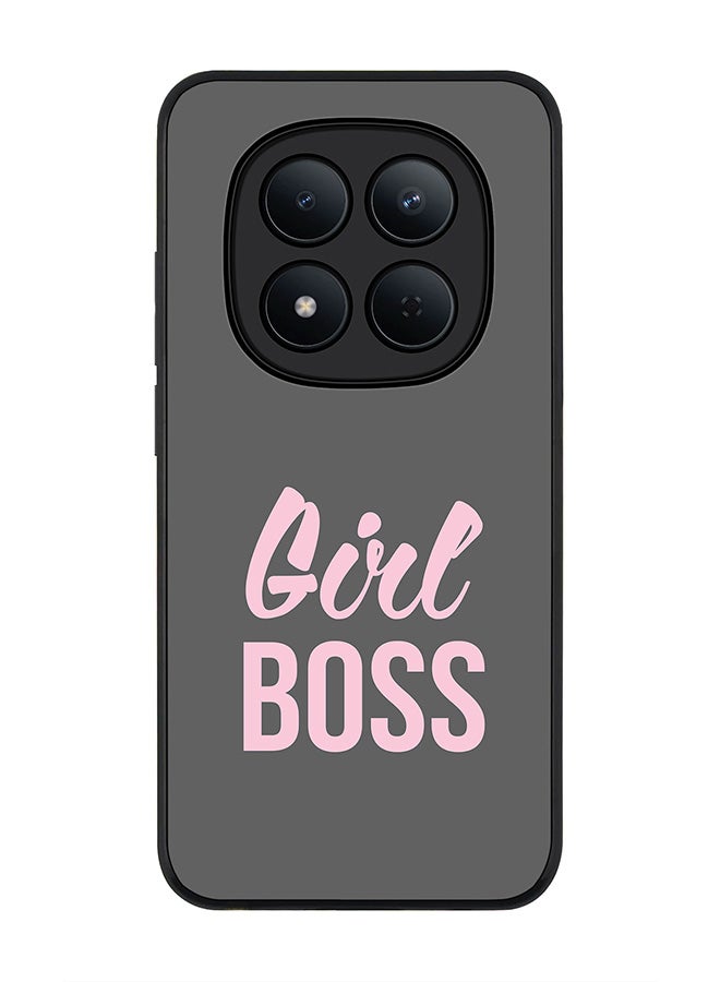 For Xiaomi Redmi Note 15 Pro 5G Case,Slim fit Camera Protection, Shockproof Thin Phone cover  - Girl Boss (Grey)