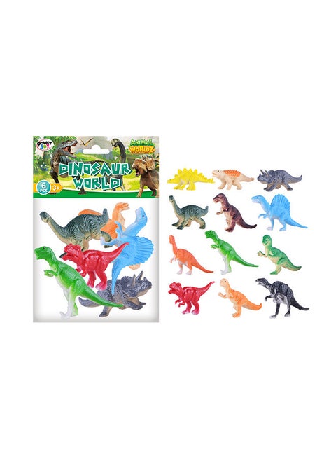 Power Joy 6 Pieces Animal Worldz Dinosaur 4-Inches