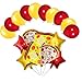 DYT 18PCS Pizza Foil Balloons Pizza Mylar Foil Balloon with 10PCS Latex Balloons for Pizzaria Themed Birthday Decorations Supplies - Image 2