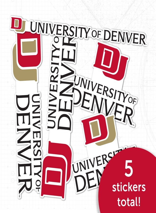 Desert Cactus University of Denver Sticker Denver Pioneers Vinyl Decal Laptop Water Bottle Car Scrapbook Sheet (Type 2) - Image 5
