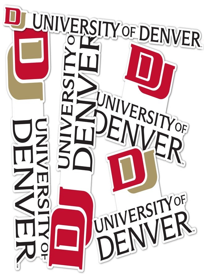 Desert Cactus University of Denver Sticker Denver Pioneers Vinyl Decal Laptop Water Bottle Car Scrapbook Sheet (Type 2) - Image 1