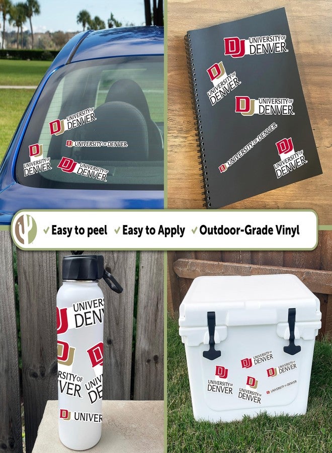 Desert Cactus University of Denver Sticker Denver Pioneers Vinyl Decal Laptop Water Bottle Car Scrapbook Sheet (Type 2) - Image 2