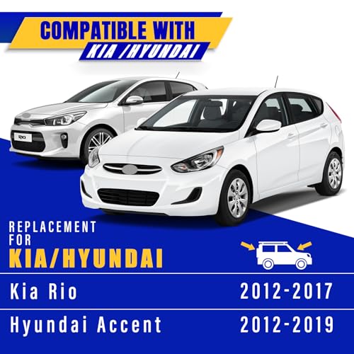 Rooppa 3 wipers Replacement for 2012-2017 Kia Rio/2012-2019 Hyundai Accent, Windshield Wiper Blades Original Equipment Replacement - 26"/16"/11" (Set of 3) U/J HOOK - Image 5