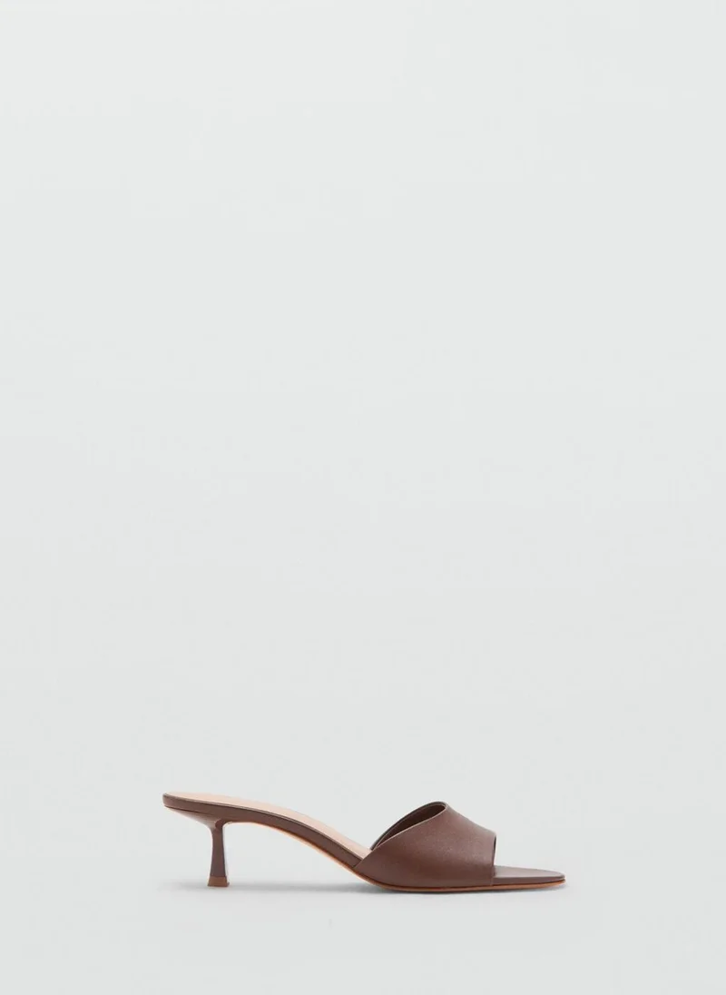 MANGO Heel non-structured sandals