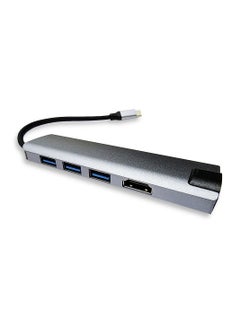 Generic High Quality 6 in 1 USB Type C Multi Converter Hub Docking Station Compatible with USB 3.0 and USB 1.1/2.0 Specifications Fast Transfer for Laptop/PC  - Image 2