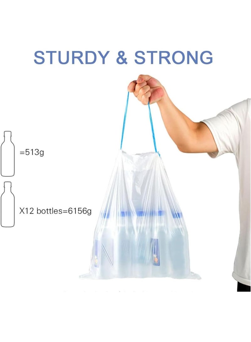 حقيبة القمامة المنزلية السحب سميكة كيس القمامة الأبيض إغلاق نقطة المطبخ السكن كيس بلاستيكي كبير، مطبخ، غرفة نوم، مكتب، حجم 45X50CM، 2 مجلدات 60pieces - Image 2