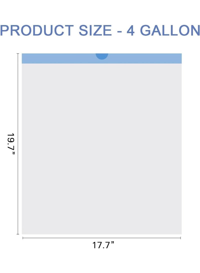 حقيبة القمامة المنزلية السحب سميكة كيس القمامة الأبيض إغلاق نقطة المطبخ السكن كيس بلاستيكي كبير، مطبخ، غرفة نوم، مكتب، حجم 45X50CM، 2 مجلدات 60pieces - Image 3