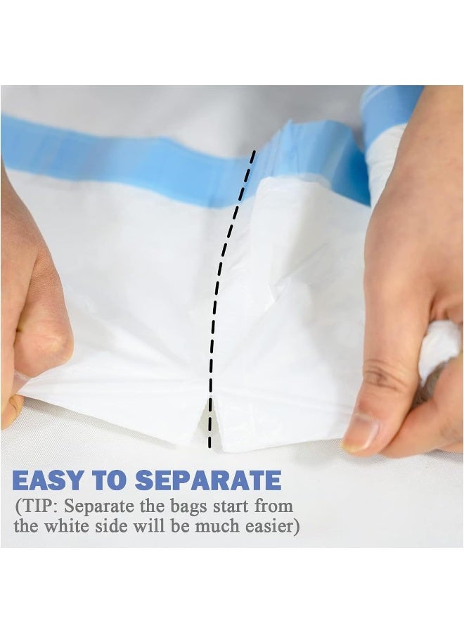 حقيبة القمامة المنزلية السحب سميكة كيس القمامة الأبيض إغلاق نقطة المطبخ السكن كيس بلاستيكي كبير، مطبخ، غرفة نوم، مكتب، حجم 45X50CM، 2 مجلدات 60pieces - Image 5