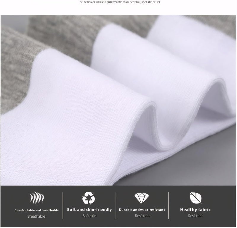 Kids White Dress Socks - Seamless Cotton Construction for 6-8 Years Old School Uniform Daily Wear - Image 3