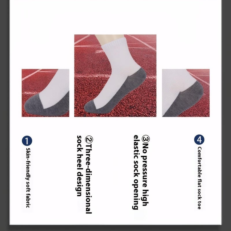 Kids White Dress Socks - Seamless Cotton Construction for 6-8 Years Old School Uniform Daily Wear - Image 5