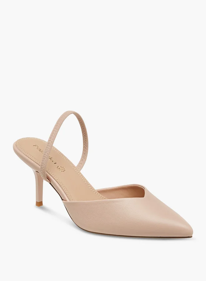 بابريكا Pointed Toe Slip-On Shoes with Stiletto Heels