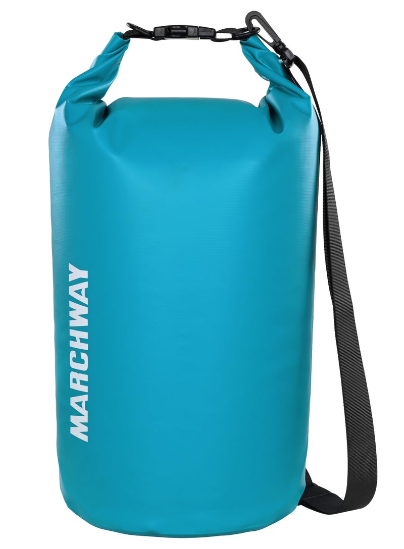 MARCHWAY Floating Waterproof Dry Bag Backpack 5L/10L/20L/30L/40L, Roll Top Sack Keeps Gear Dry for Kayaking, Rafting, Boating, Swimming, Camping, Hiking, Beach, Fishing (Teal, 30L) - Image 1
