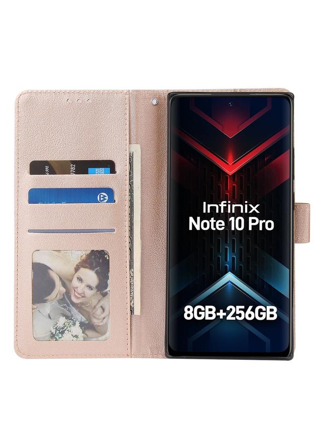 S-TOP Case For Infinix Note 10 Pro Multifunctional Horizontal Flip Leather Case with Three Card Slot - Image 4