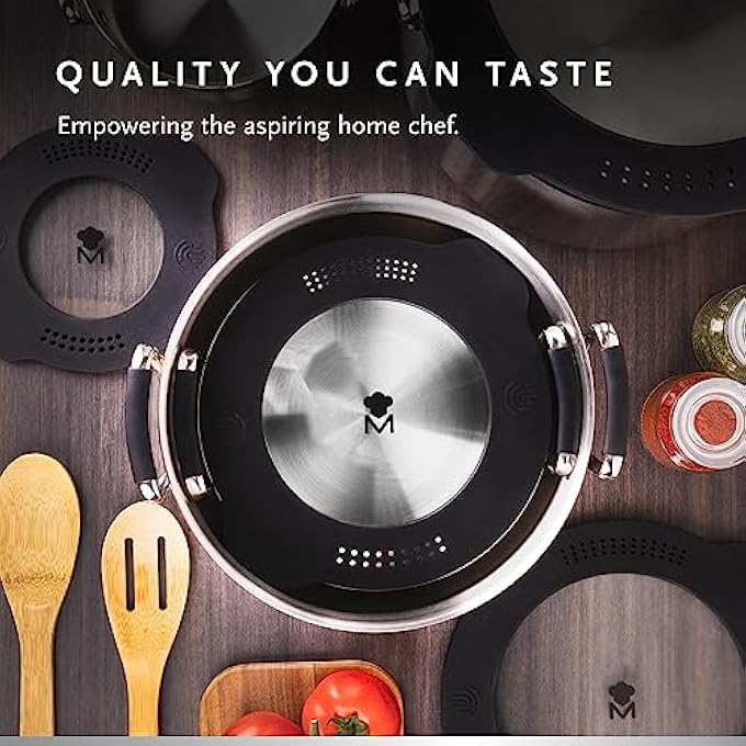 MasterPro Stackable Stainless Steel Casserole With Lid 20Cm Smart - Image 5