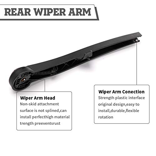 HODEE Rear Wiper Arm Blade Nut Set Replacement for Jeep Commander 2006-2010,Rear Wiper Cover Accessories Assembly, Wiper Cap Set for Back Windshield Window, OE: 5174877AA - Image 4