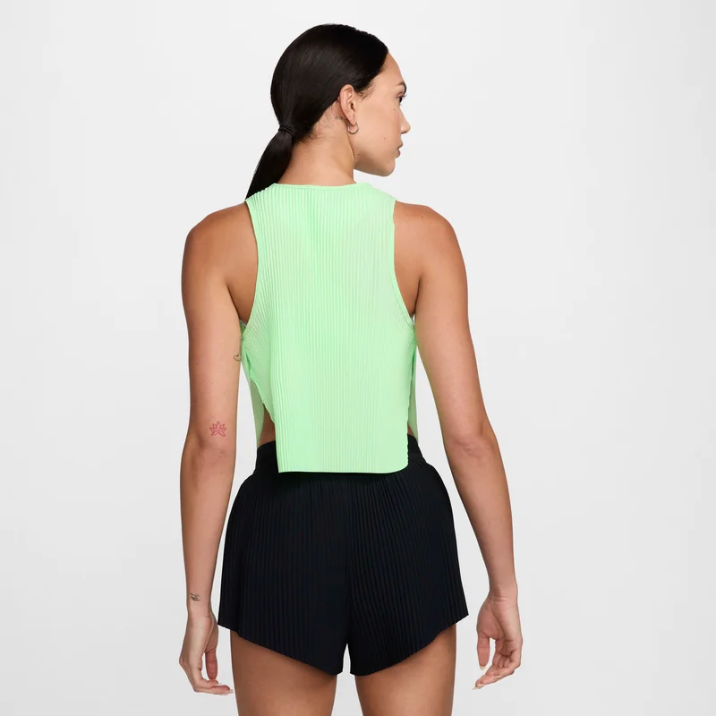 Nike Green Women's AeroSwift Dri-FIT ADV Cropped Running Tank Top for Women | Best Price UAE