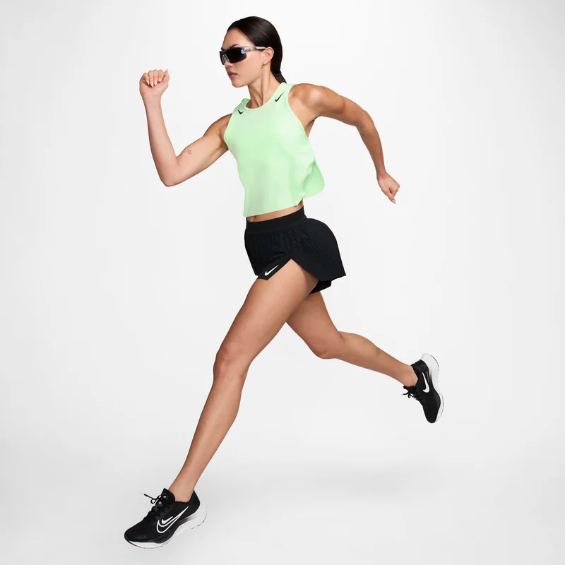 Nike Green Women's AeroSwift Dri-FIT ADV Cropped Running Tank Top for Women | Best Price UAE