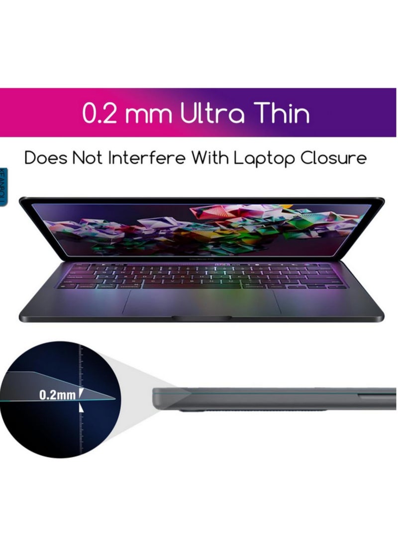 2 Pack Tempered Glass Screen Protector for New Apple 2024-2023 MacBook Air 15 Inch Model A3114 A2941 Laptop with M3 M2 Chip 15.3 Inch Liquid Retina Display HD Clear Protective Film  - Image 3