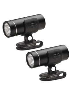 Excefore Mini Working Flashlight, 2 Pcs Portable LED Shoe Light, Flashlight with Clip, Rechargeable Adjustable 200 Lumens Flashlight, for Camping, Hiking, Emergency, Hurricane, Fishing, Power Outage  - Image 1