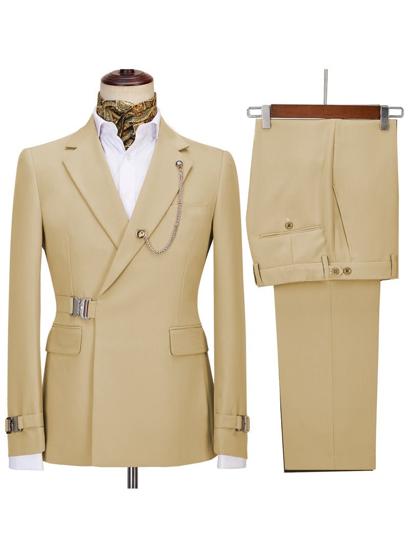 KUYING New Fashionable Men's Two-Piece Suit Set  - Image 1