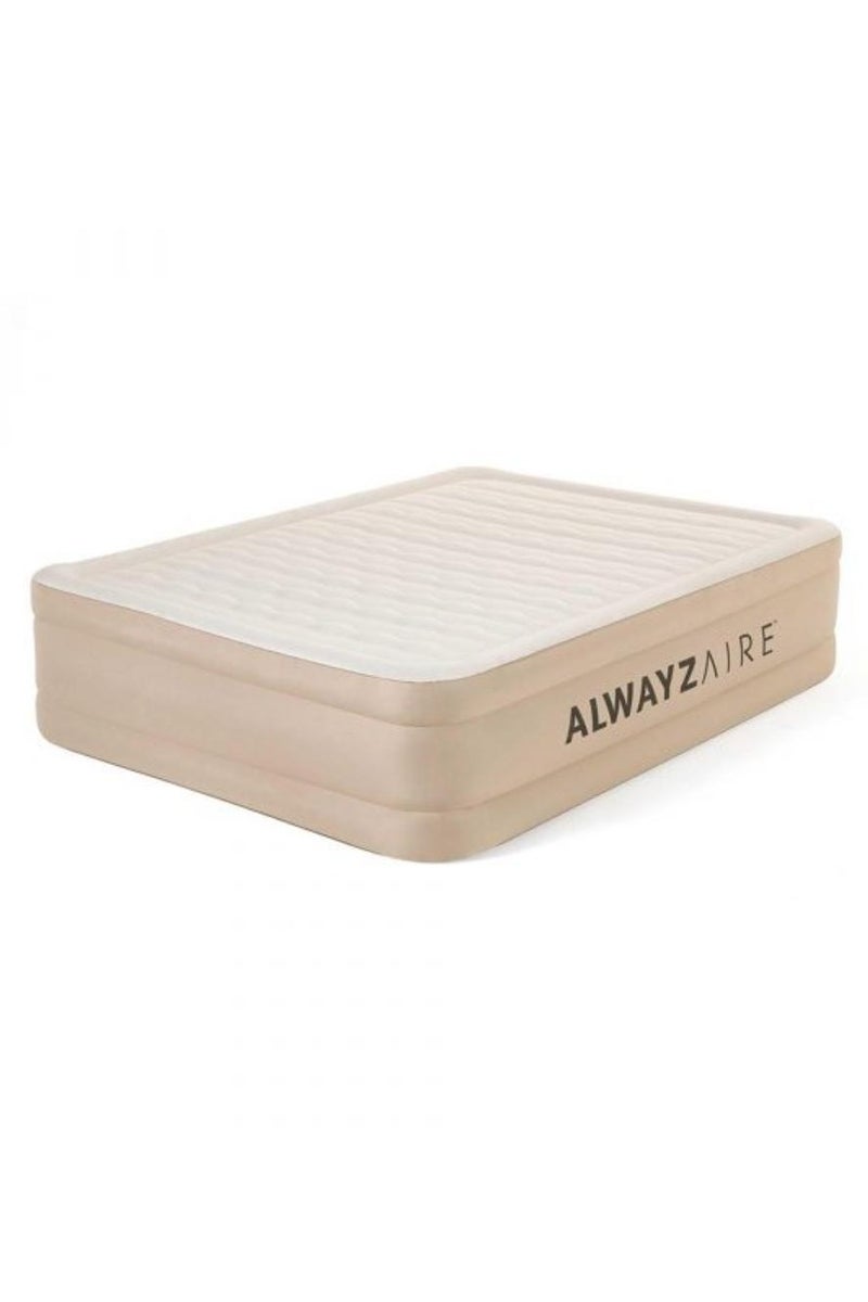 Bestway Bestway Airbed Queen Size Built-In AC Pump 203x152x51cm | Air Mattress | Inflatable Mattress | Air Bed For Indoor and Outdoor Camping - Image 1