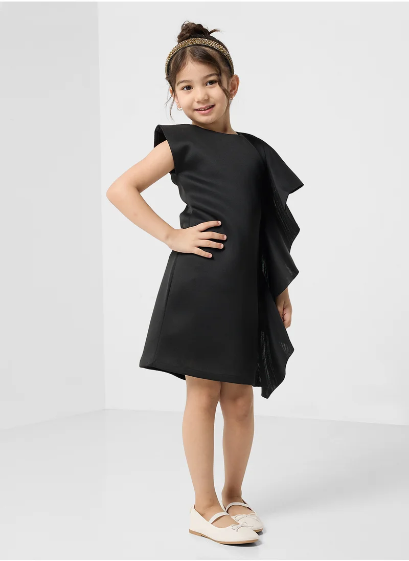 Little Golden Apple Little One Sided Frill Dress