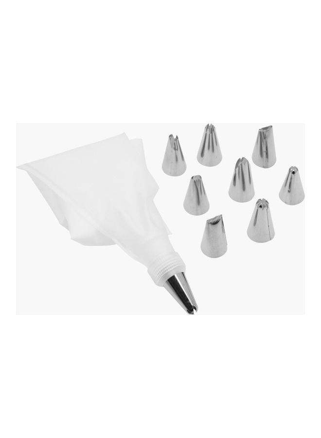 NIBEMINENT Bakeology Icing Bag With 8 Nozzles Multicolour 27.7x13.6x2.9cm - Image 2