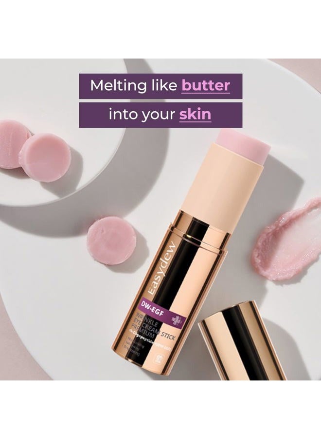 Easydew EGF Plumping Peptides Eye Stick Balm for Fine Lines, Wrinkles & Sagging Skin, On-the-go Dark Circle Under Eye Treatment I Not Tested on Animals, Clean K-Beauty, 8g - Image 2