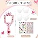 Liliful 12 Pack Princess Foam Mirror Kits Decorate Your Own Princess Mirrors Party Supplies Kids Unbreakable Toy Crafts for Girls Party Favors Birthday DIY Decorations StylishBluePink - Image 4